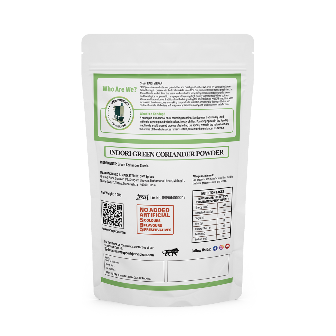 INDOORI GREEN CORIANDER POWDER